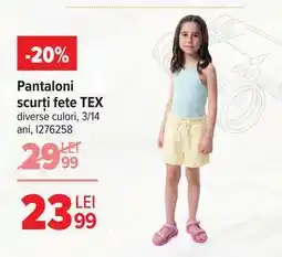 Carrefour Pantaloni scurți fete TEX Ofertă
