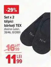 Carrefour Set x 2 tălpici bărbați, TEX Ofertă