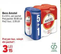 Carrefour Bere Amstel Ofertă