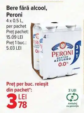 Bere fără alcool Peroni