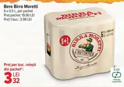 Carrefour Bere Birra Moretti Ofertă