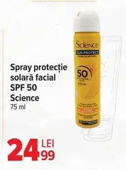 Carrefour Spray protecție solară facial SPF 50 Science Ofertă