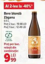 Carrefour Bere blondă Zăganu Ofertă