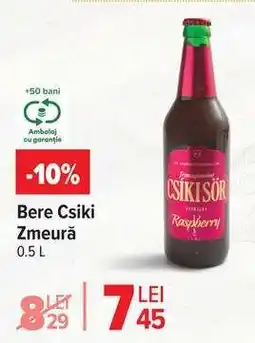 Carrefour Bere Csiki Zmeură Ofertă