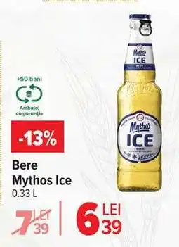 Carrefour Bere Mythos Ice 0.33 L Ofertă