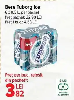 Carrefour Bere Tuborg Ice Ofertă