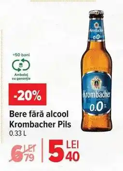 Carrefour Bere fără alcool Krombacher Pils Ofertă