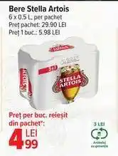 Carrefour Bere Stella Artois Ofertă