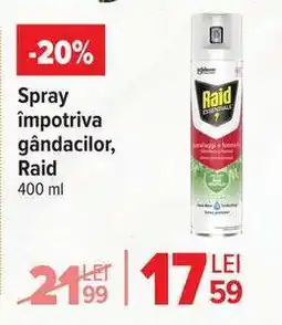 Carrefour Spray împotriva gândacilor, Raid Ofertă