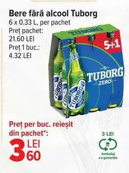 Carrefour Bere fără alcool TUBORG Ofertă