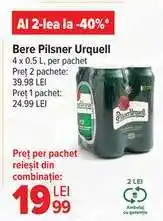 Carrefour Bere Pilsner Urquell Ofertă
