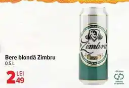 Carrefour Bere blondă Zimbru Ofertă