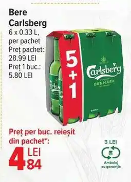 Carrefour Bere Carlsberg Ofertă