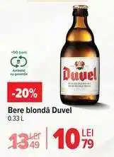 Carrefour Bere blondă Duvel Ofertă