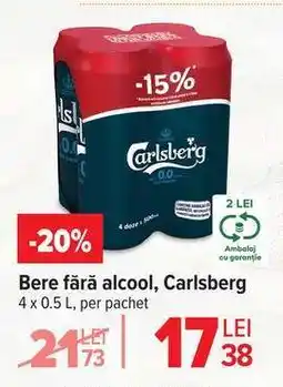 Carrefour Bere fără alcool Carlsberg Ofertă