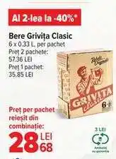 Carrefour Bere Grivița Clasic Ofertă