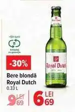 Carrefour Bere blondă Royal Dutch Ofertă