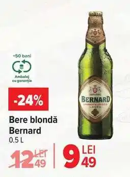 Carrefour Bere blondă Bernard Ofertă