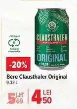 Carrefour Bere Clausthaler Original Ofertă
