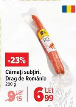 Carrefour Cârnați subțiri Drag de România Ofertă