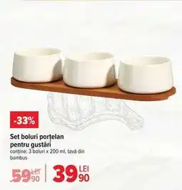 Carrefour Set boluri porțelan pentru gustări Ofertă