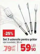 Carrefour Set 3 ustensile pentru grătar Ofertă