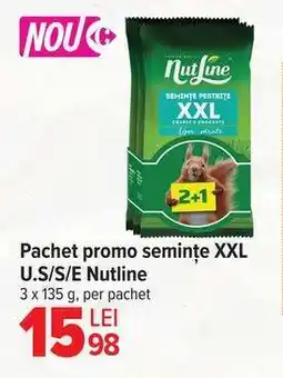 Carrefour Pachet promo semințe XXL U.S/S/E Nutline Ofertă
