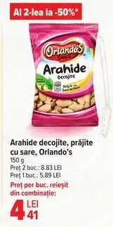 Carrefour Arahide decojite, prăjite cu sare, Orlando’s Ofertă