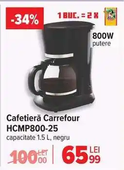 Carrefour Cafetieră Carrefour HCMP800-25 Ofertă