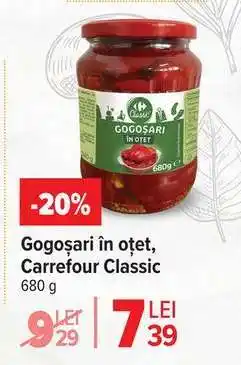 Carrefour Gogoșari în oțet, Carrefour Classic Ofertă