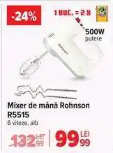 Carrefour Mixer de mână Rohnson R5515 Ofertă
