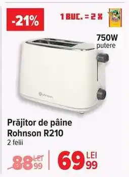 Carrefour Prăjitor de pâine Rohnson R210 Ofertă