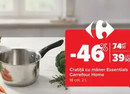 Carrefour Cratiță cu mâner Essentials Carrefour Home Ofertă
