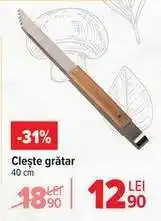 Carrefour CLEȘTE GRĂTAR Ofertă
