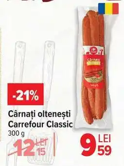 Carrefour Cârnați oltenești Carrefour Classic Ofertă