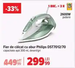 Carrefour Fier de călcat cu abur Philips DST7012/70 Ofertă