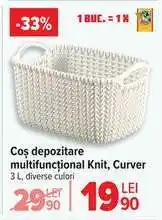Carrefour Coș depozitare multifuncțional, Knit Curver Ofertă