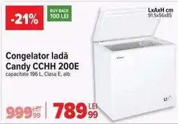 Carrefour Congelator ladă Candy CCHH 200E Ofertă