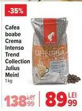 Carrefour Cafea boabe Crema Intenso Trend Collection Julius Meinl Ofertă