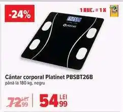 Carrefour Cântar corporal Platinet PBSBT26B Ofertă