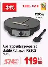 Carrefour Aparat pentru preparat clătite Rohnson R2203 Ofertă