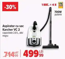 Carrefour Aspirator cu sac Karcher VC 2 Ofertă