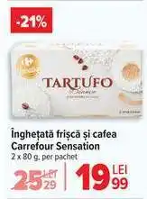 Carrefour Înghețată frișcă și cafea Carrefour Sensation Ofertă