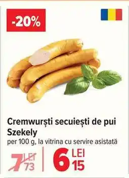 Carrefour Cremwurști secuiești de pui Szekely Ofertă