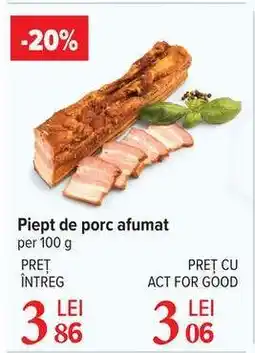 Carrefour Piept de porc, afumat Ofertă