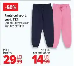 Carrefour Pantaloni sport copii TEX Ofertă