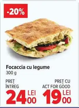 Carrefour Focaccia cu legume Ofertă