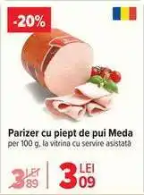 Carrefour Parizer cu piept de pui Meda Ofertă