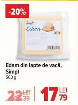 Carrefour Edam din lapte de vacă, Simpl Ofertă
