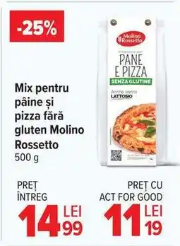 Carrefour Mix pentru pâine și pizza fără gluten Molino Rossetto Ofertă